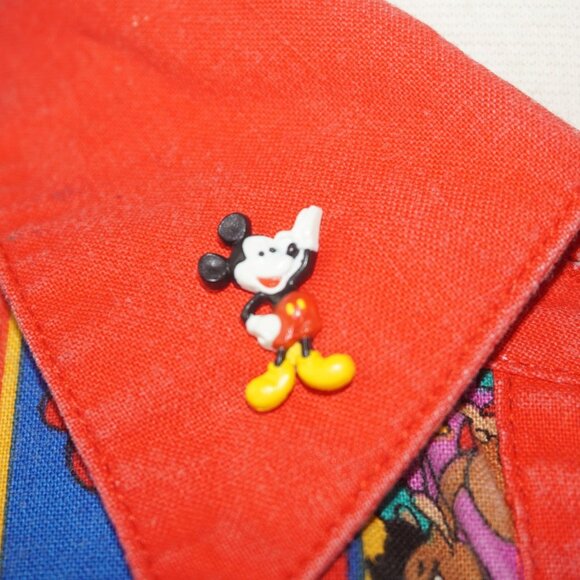 Vintage 80s Disney Mickey Mouse Western Shirt XL - Picture 3 of 12